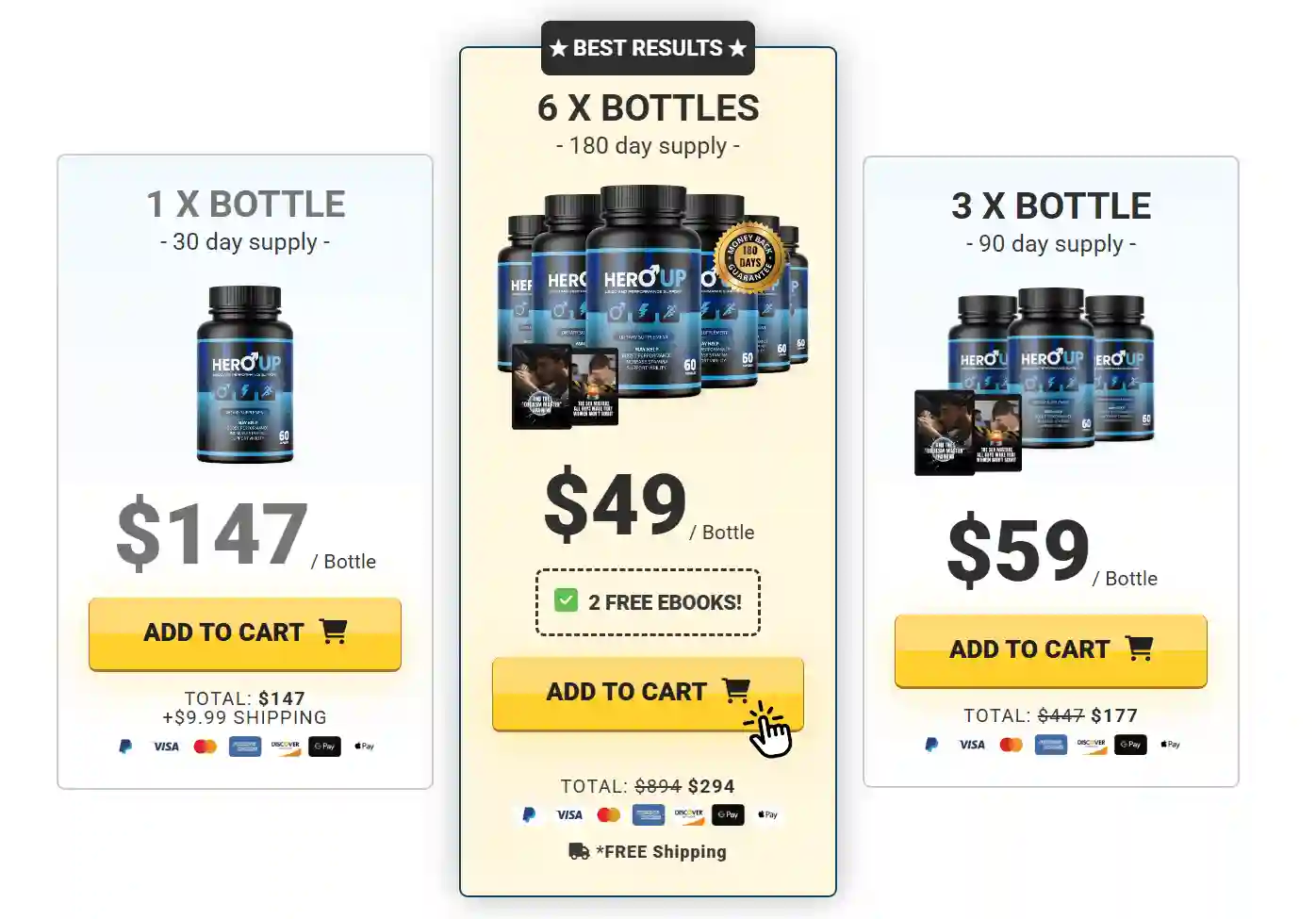 HeroUP Official Price Packages and Discount Offers